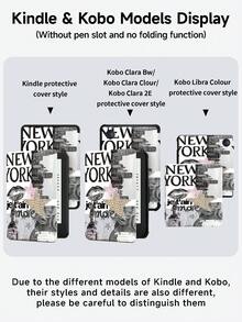 纽约自由女神像保护套，兼容 iPad Air 8(M4)2026(11 英寸)、Air 4/5 10.9 英寸、7/8/9 10.2 英寸，内置笔槽，兼容三星 Tab S6 10.4 英寸，兼容 Kindle 第 11 代 2022/2024、Kindle Clara Bw 2024(6 英寸)、Kindle Libra Colour 2024(7 英寸)，Ins 风格皮革保护套，返校季必备。 - 彩色 - 查看 9