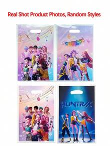 DOBBLE 10 túi vải in hình nhân vật K-POP D-Emon H-Unters, quà tặng theo chủ đề fan, bao bì đựng đồ lưu niệm sự kiện. - Nhiều màu - Xem 6