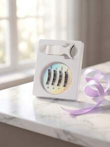 Glue-Free Magnetic False Eyelashes, Criss-Cross Natural 3D Curly, Easy To Apply - Multicolor - View 1