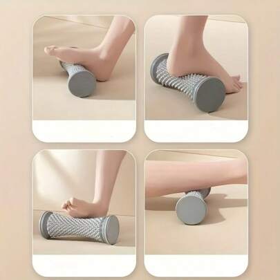 1 pieza/2 piezas Rodillo para fascitis plantar, herramienta de masaje de pies, relajación muscular de yoga, entrenamiento de arco, rodillo de cadena de fitness cómodo, masaje de pies en casa, fácil rodamiento, adecuado para todas las estaciones