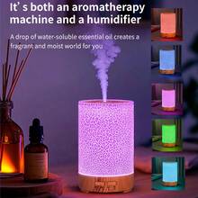 150ml Humidificador con apagado automático y luces LED de colores, difusor de aromas de niebla fría portátil, alimentado por USB para el hogar, la oficina y habitaciones pequeñas - Mist - Ver 2