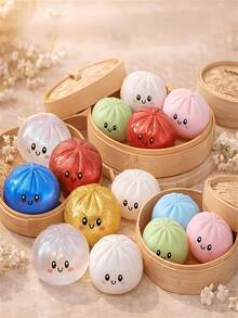 3 cái/1 cái Đồ chơi bóp chậm dạng bánh bao dễ thương nhiều màu sắc, thiết kế mô phỏng thực phẩm chân thực đáng yêu, giảm căng thẳng, mềm và bông, đồ chơi bóp mềm, phù hợp để giảm lo âu, thư giãn văn phòng và trang trí nhà cửa, quà tặng tốt nhất cho gia đình và bạn bè, quà tặng tiệc, phù hợp làm quà tặng hoặc quà tặng nhỏ cho tiệc (Màu sắc và kiểu dáng ngẫu nhiên) - Phiên bản nâng cấp A - Xem 2
