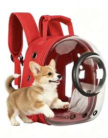 Transparent Pet Backpack, Cat Capsule Bag, 360 ° Breathable, Suitable For Travel And Outdoor Activities Of Puppies And Kittens, Anti Scratch And Anti Bite - 彩色 - 查看 1