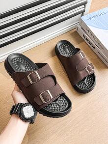 Sandalias marrones para hombres, Chanclas Birkenstocks de EVA para ir y venir, adecuadas para usar de viaje - Marrón - Ver 1
