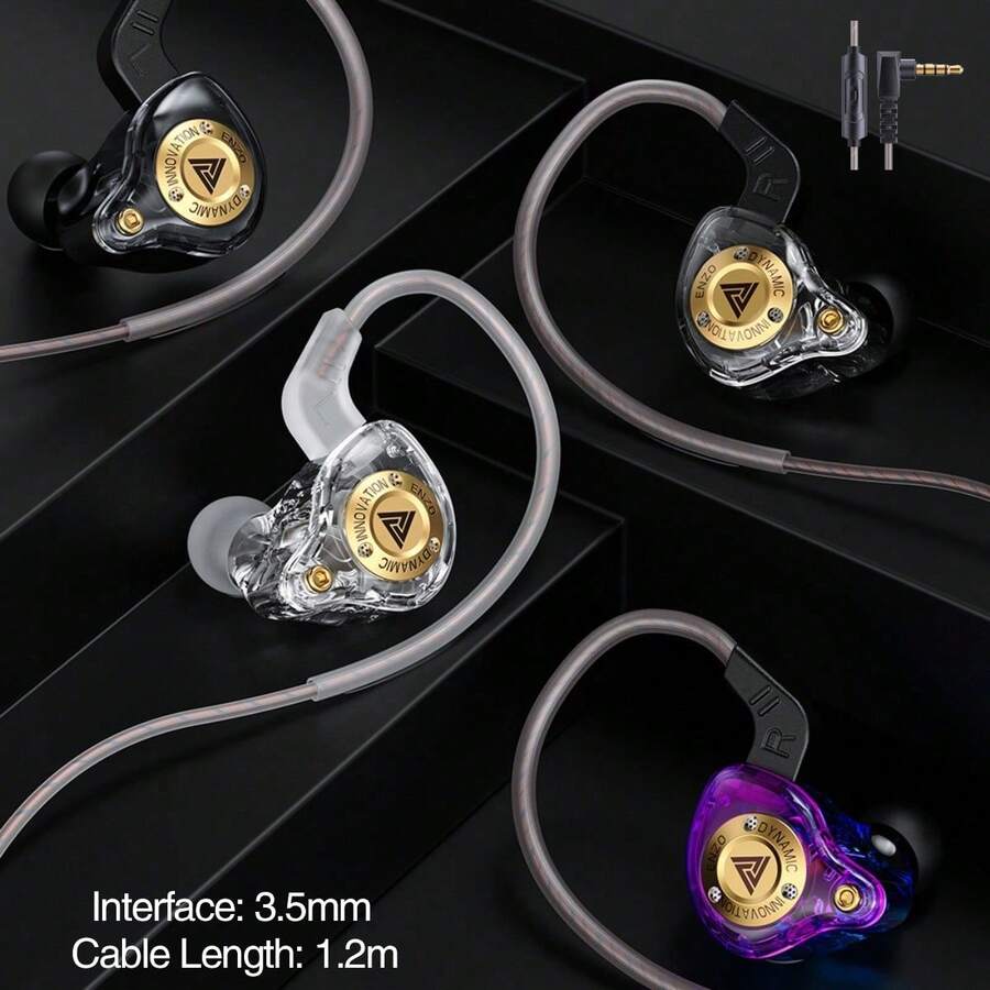 QKZ 15D Dynamic Surround Stereo Dual Dynamic Driver In-Ear Headphones, Noise Cancelling Stereo Music Gaming Earphones - 查看 1
