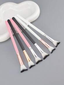 1pc New Curved Lash Brush, Soft Bristle Eyelash Extension Care Cleaning Makeup Remover Brush Tool - Multicolor - View 10