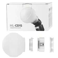 Flash Light Dome Diffuser Kit With 3 Adapters, Light Diffuser For Godox V1 TT600 TT520II TT685II V860III AD100Pro AD200Pro ML60 ML60Bi, Diffusion Dome - View 9
