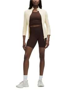 Lululemon Women's Define Jacket Nulu™ | Buttery-Soft Weightless Fabric | Slim Fit Streamlined Athletic Zip-Up | Luxury Studio-To-Street Performance Outerwear - Butter Cream - View 3