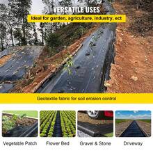 Weeds Barrier Fabric Cloth 3x50 To 6.5x330 Ft Landscape Woven 2.4 To 5.8 Oz PP With High Permeability Mat Ground Cover Garden Weeds Control - 6FTx250FT-4.1Oz - 查看 6