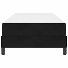 vidaXL Boxspringbett Mit Matratze Schwarz 90 X 190 Cm Stoff - 黑色 - 查看 7