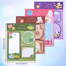 1 Bộ Giấy Ghi Chú Hình Động Vật Dễ Thương, Cờ Hình Động Vật, Tập Giấy Ghi Nhớ Tự Dính, Giấy Ghi Chú Tự Dính Nhỏ Gọn Thích Hợp Cho Văn Phòng Và Trường Học - Nhiều kiểu dáng - Xem 6