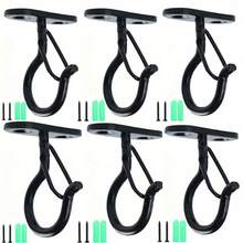 Multi-Purpose Screw-Fixed Hanging Hook, Suitable For Indoor & Outdoor Use, Applicable For Plants, Wind Chimes, Party Decorations, Ceiling Hooks, Christmas Holiday Decor, Load-Bearing - Fixed Hook - View 1