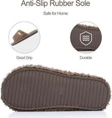 Adjustable Open - Toe Women's Slippers Cozy Fuzzy Memory Foam Indoor Outdoor Non - Slip Cute Ladies Sandals Gifts For Women Mom Bridesmaid White - 布朗-a - 查看 4