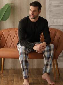 Men Thermal Underwear Tops - Blue - View 3