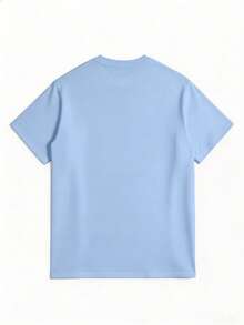 100 Percent CottonSports 's Casual Round Neck Tee Official  Nwo T-Shirt Nwo New World Order Casual Digital Print Pure Heavy Cotton T Shirtmanfinity Men - 藍色 - 查看 2