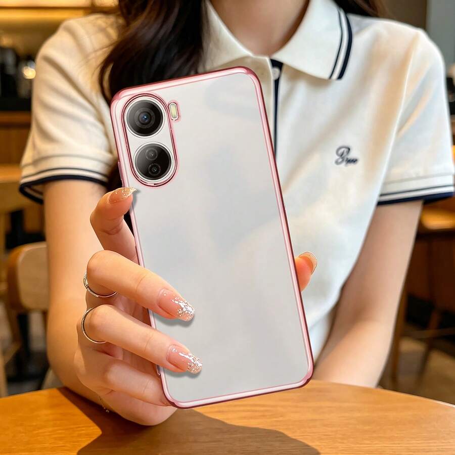 【爆売れ大人気商品】ZTF Libero IV ケース 対応 高透明メッキケース クリア感たっぷり 可愛いデザイン スリムフィット すまほカバー 衝撃防止 - ローズゴールド - チェックする 1