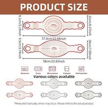 2pcs Silicone Baking Mat Set, Non-Stick Bread Baking Liner With Handles, Reusable Heat Resistant Bread Lifting Strap, Suitable For Dutch Oven, Dough Transfer, Baking, Steaming, Oven - View 3