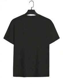 Playera minimalista moderna, camisetas para hombre y mujer, camisetas Love, camisetas casuales de verano, moda urbana, camisetas con logotipo personalizado, regalos de cumpleaños. - Negro 7 - Ver 2