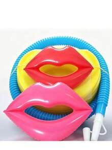 1pc Heart-Shaped Inflatable Swimming Ring, Suitable For Water Sports, Pool Parties, Floating On Water Surface - Multicolor - View 19