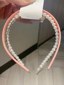 3pcs Women's Fashion Metal Pearl Headbands, Decorative Accessories For Daily Wear - Multicolor - View 4