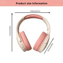 Wireless Headphones, Jelly 5.3, Long Battery Life, Suitable For Computer/IPad/Smartphone, Music/Gaming Wireless Headset - Black - View 10