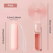 Kipas Mini Genggam 3-in-1, Kipas Kecil Portabel Isi Ulang USB, Cocok untuk Wanita, Perjalanan dan Penggunaan di Luar Ruangan - MultiWarna - View 2