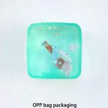 柔软Q弹海洋冰块挤压玩具，超透明闪光外壳慢回弹减压玩具，冰淇淋果冻挤压玩具，学生和上班族的治愈礼物，女孩可爱玩具，儿童玩具，柔软毛绒儿童玩具 - 彩色 - 查看 8