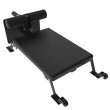 Banco Ajustable Nordic Wave y para Isquiotibiales – Estructura de Acero Reforzado, Capacidad de 450 lbs, Para Fortalecimiento de Piernas, Glúteos y Espalda – Compatible con Discos de 1" y 2", Acolchado Grueso, Ruedas de Transporte - Negro - Ver 2