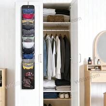 Hat Organizer Racks Baseball Caps, Visible Hat Holder Rack Hanger Holder, 10 Elastic Bands Each Hold 1-3 Caps+ 1 Mesh Bag, Daily Acessories Storage Display W Hooks For Door Closet Wall - Đen + 1 Hàng - Xem 7