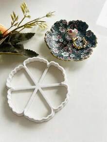 Flower Tray Clay Cutter, Polymer Clay Mold For Decorative Small Trinket Dishes, Suitable For Farmhouse, Boho And Nature-Inspired Home Decor, Great For Spring And DIY Craft Projects - White - View 6