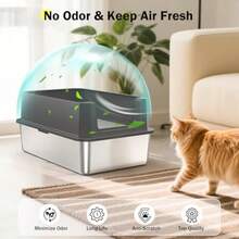 Cat Litter Box - Dark Gray - View 6