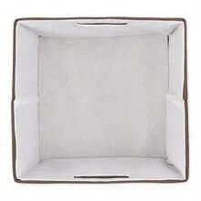 Collapsible Polyester Storage Cube Solid Lightweight And Durable Large Square 13x13x13 Bark Brown - Bark Brown - View 2