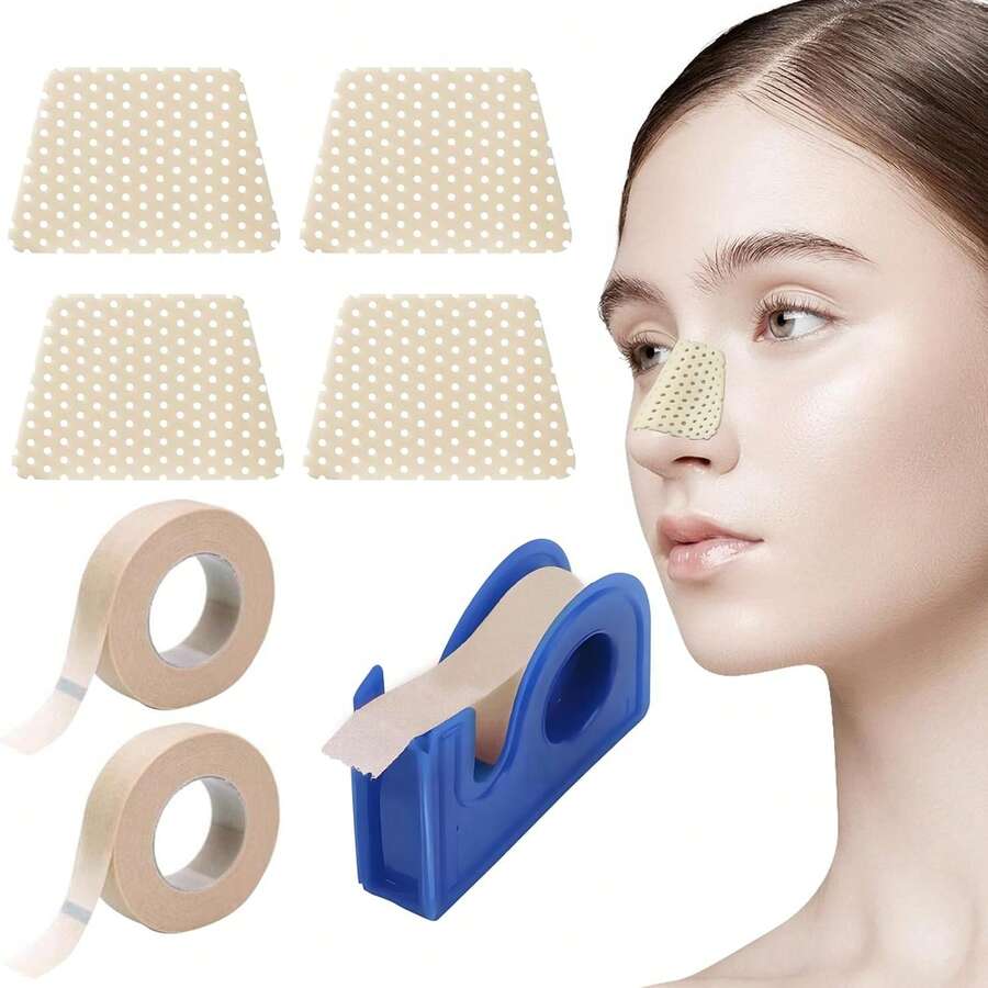 7-Piece Rhinoplasty Recovery Essentials Kit,Reusable Thermoplastic Nasal Splints & Nose Tape For Rhinoplasty Shaping, Nose Splint For Broken Nose, Post-Surgery Support & Nasal Shaper - Seven-piece Set - View 1