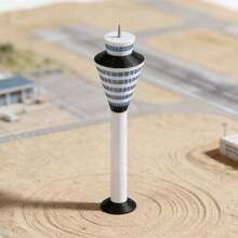 Maqueta de Torre de Aeropuerto a Escala 1:400, Simulación de Escena de Aeropuerto, Modelo de Exhibición, Diorama Coleccionable para Aficionados, Decoración de Edificio de Aeropuerto - Tipo C - Ver 9