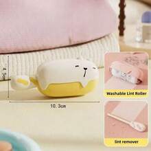 Reusable Lint Remover,WashableLint Roller,Portable Pet Hair Remover ForClothes,Travel Home - Yellow - 查看 9