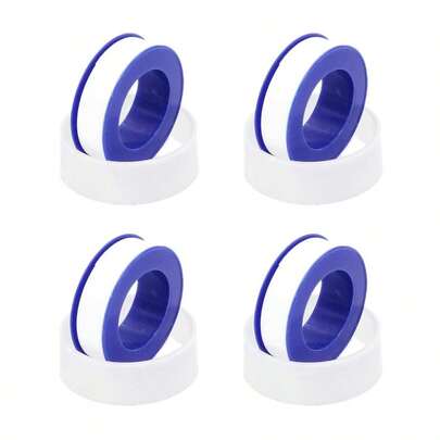 Ganador 1/2in(X 315in(L) Thread Tape 4 Rolls, Thread Sealant PTFE Plumbers Tape Pool And Spa Fittings, Pipe Sealing And General Plumbing
