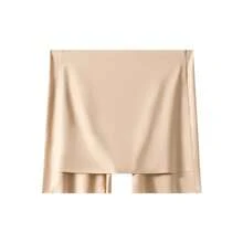 Pantalones cortos de  sin costuras para mujer, Boxers de talla grande, pantalón de protección antirozaduras, bragas finas, ropa interior de cintura alta, verano - Piel - Ver 5