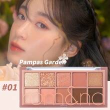 Rom&Nd 1盒 7.5g Better Than Palette #01 Reed Garden 眼影盤，低飽和暖色調霧面色，適合日常通勤溫柔眼妝 - 新01 蒲葦花園 - 查看 7