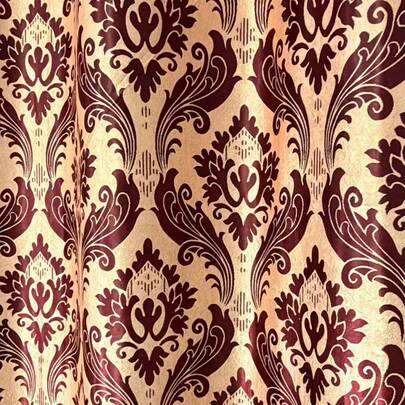 1pc New Retro Style Jacquard Blackout Curtain, Heat Insulation And Thermal Reduction, Suitable For Bedroom, Living Room, Balcony, Study And Other Blackout Curtain Scenarios