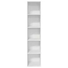 vidaXL Bücherregal Weiß 40x30x189 cm Holzwerkstoff - Weiss - Übersicht 4