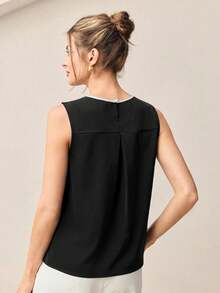 MARILYN MONNA New Elegant And Romantic Women's Blouse With A Chic Urban Style. Versatile For Office Wear, Suitable For Wedding Guests, Parties, Concerts, Brunch, Airport, And Everyday Fashion. Black Off-Shoulder Blouse. - 黑色 - 查看 2