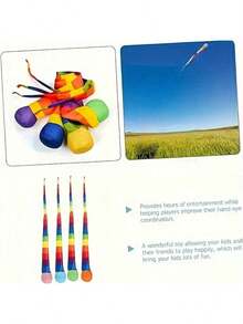 1 Stück Regenbogenball, Sport Kometball, Innen- & Außenspielaktivität, interessantes Wurfspielzeug, Schulunterhaltung, Partyzubehör, Abschlusszeit, Zufallsfarbe - A - Übersicht 8