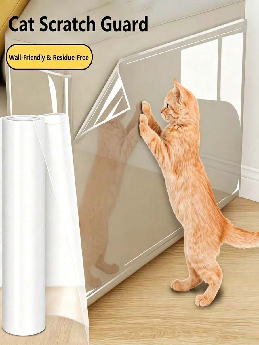 Film Pelindung Goresan Kucing, Film Pelindung Anti Gores, Film Pelindung Anti Gores Perekat Sendiri, Transparan, Film Anti Gores, Pelindung Furnitur, Sofa, Dinding, Pintu, Pelindung Perabot, Pita Anti Gores Pelindung Sofa - Beraneka warna - View 1