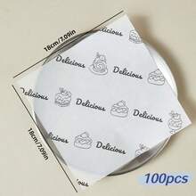 100pcs Cartoon Pattern Baking Paper, Grease-Proof Wax Paper, Multi-Pattern Food Wrapping Paper, Perfect For Valentine's Day Cookies,Reusable Kitchen Accessories, Ideal For BBQ, Picnic Supplies, Household Baking Tools, Optional 50/100pcs - View 8