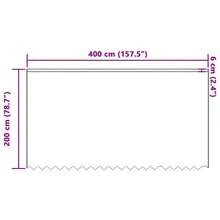 vidaXL Spitzenvorhang mit Vorhängen Floral Weiß 200 x 400 cm Polyester - Einheitsgröße - Übersicht 8
