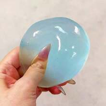 1/2個 (6cm/2.35in) 慢回彈藍色/粉色壓力球，柔軟紓壓玩具，6cm圓形，凝膠填充，理想的節日禮物，有趣可愛的禮物，生日禮物，復活節禮物，萬聖節禮物，聖誕禮物，派對小禮，指尖玩具，神秘餃子壓力玩具，節日派對禮物，指尖玩具 (1個正方形壓力玩具隨機顏色 - 這不是球，請勿訂購) 訂購前請檢查所有圖片和規格 - 彩色 - 查看 8