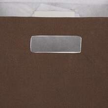 Collapsible Polyester Storage Cube Solid Lightweight And Durable Large Square 13x13x13 Bark Brown - Bark Brown - View 3