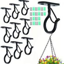 Multi-Purpose Screw-Fixed Hanging Hook, Suitable For Indoor & Outdoor Use, Applicable For Plants, Wind Chimes, Party Decorations, Ceiling Hooks, Christmas Holiday Decor, Load-Bearing - Fixed Hook - View 10