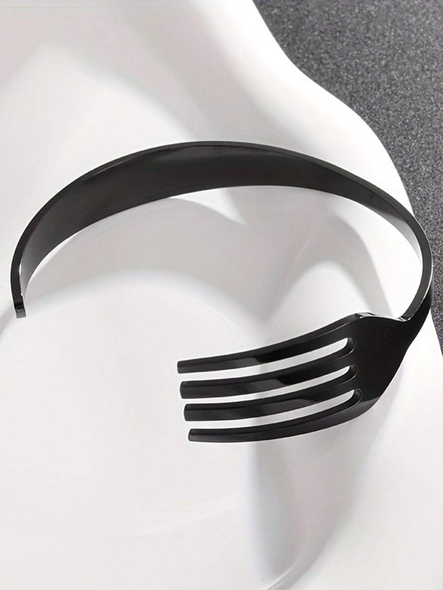 1pc New Fashion Classic Multicolor Tableware Bracelet High-Quality Stainless Steel Lucky Hip-Hop Punk Jewelry Accessories For Women And Men - Fashion - View 1