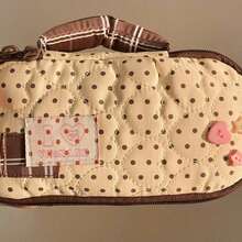 This 1pc Pinecone Tribe Large Capacity Pencil Features Button Decoration And Zipper Closure, Making It Convenient To Carry.It Also Has Separate Compartments To Organize Stationery.It Is An Choice School, Office, And Also Makes A Great, Valentine's Day, Birthdays Or New Year.,Bag - Pink - 查看 9